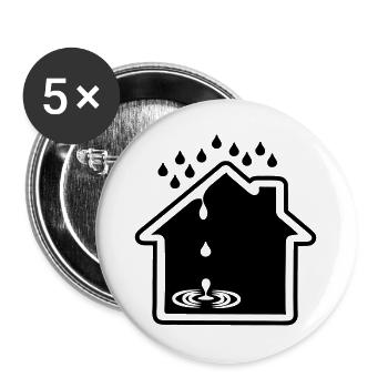House leakage - Buttons large 2.2''/56 mm (5-pack) - white - Front