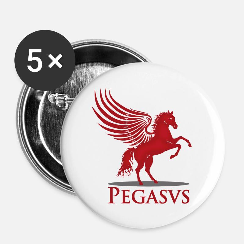 PEGASUS 2023 - Buttons large 2.2''/56 mm (5-pack) - white