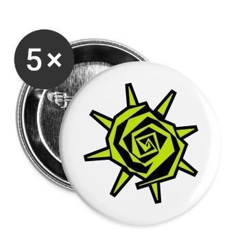 Sun - Buttons large 2.2''/56 mm (5-pack) - white - Front