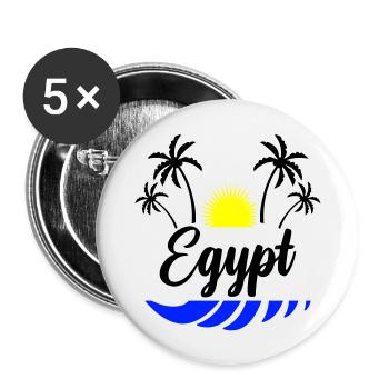 Egypt - Buttons large 2.2''/56 mm (5-pack) - white - Front