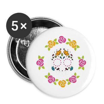 1685819174951 - Buttons groß 56 mm (5er Pack) - Weiß - Vorne