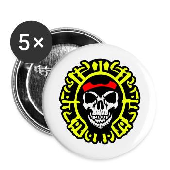 Medaille der Schande - Buttons groß 56 mm (5er Pack) - Weiß - Vorne