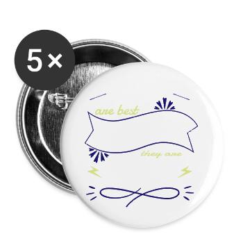 ethical hacker anonymous mask funny equestrian - Buttons groß 56 mm (5er Pack) - Weiß - Vorne