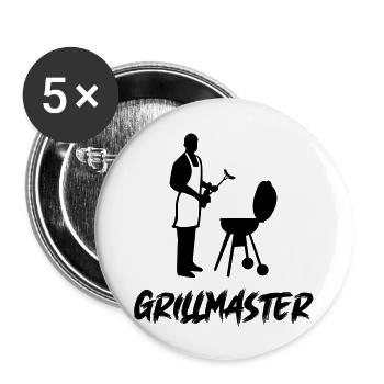Grilling Grillmaster - Buttons large 2.2''/56 mm (5-pack) - white - Front