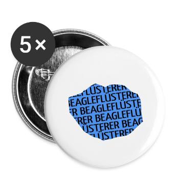 hundeliebhaber zitat hundehalter - Buttons groß 56 mm (5er Pack) - Weiß - Vorne
