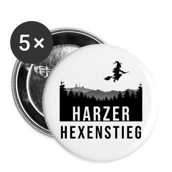 Hexenstieg - Buttons groß 56 mm (5er Pack) - Weiß - Vorne