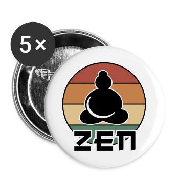 Zen - Buttons groß 56 mm (5er Pack) - Weiß - Vorne
