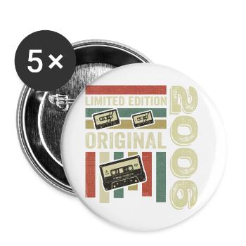 Vintage 2006 - Retro Birthday Quote 2006 - Buttons large 2.2''/56 mm (5-pack) - white - Front