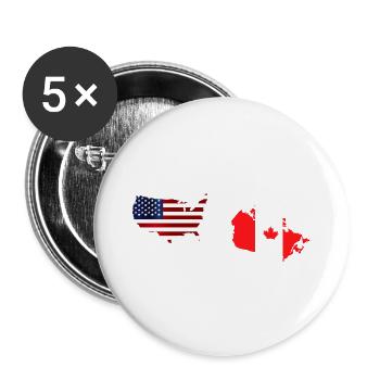 Distance Means So Little When Someone Means Much - Buttons large 2.2''/56 mm (5-pack) - white - Front