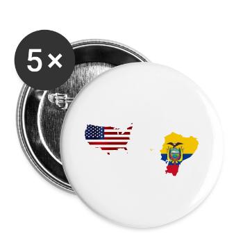 Distance Means So Little When Someone Means Much - Buttons large 2.2''/56 mm (5-pack) - white - Front