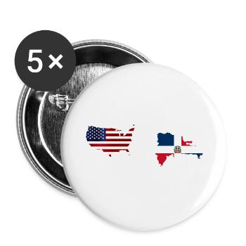 Distanz bedeutet so wenig, wenn jemand viel bedeutet - Buttons groß 56 mm (5er Pack) - Weiß - Vorne