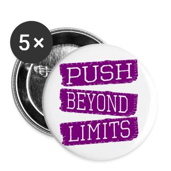 community exercise birthday present jokes humor - Buttons large 2.2''/56 mm (5-pack) - white - Front