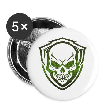 Army War Military Uniform Force Soldier Camouflage - Buttons large 2.2''/56 mm (5-pack) - white - Front