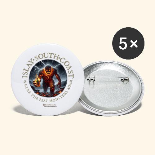 whisky islay south coast - Buttons groß 56 mm (5er Pack)