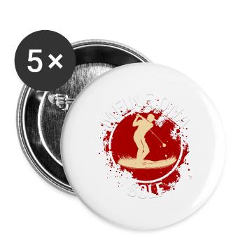 Mein DNA - Buttons groß 56 mm (5er Pack) - Weiß - Vorne