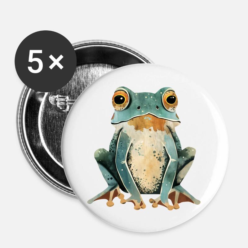 Frog - Buttons large 2.2''/56 mm (5-pack) - white