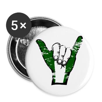 Nigeria Flag Surfing Symbol used - Buttons large 2.2''/56 mm (5-pack) - white - Front