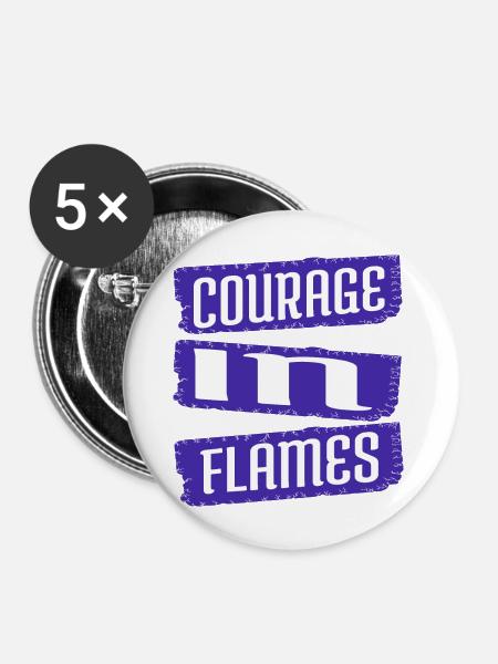 firefighting equipment geek awesome - Buttons groß 56 mm (5er Pack) - Weiß