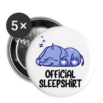 Drôle de dicton photo humour drôle idée idée cadeau - Lot de 5 grands badges (56 mm) - blanc - Devant