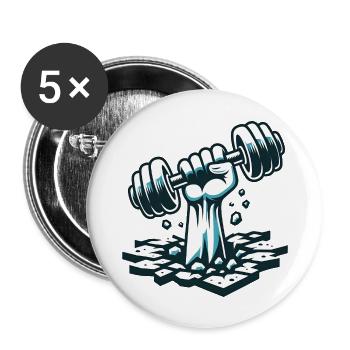 Power Lift - Buttons large 2.2''/56 mm (5-pack) - white - Front