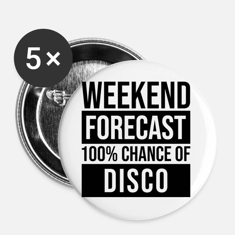Disco - Buttons large 2.2''/56 mm (5-pack) - white