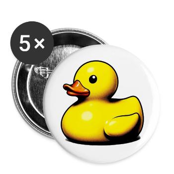 Duckling Duck Duck - Buttons large 2.2''/56 mm (5-pack) - white - Front