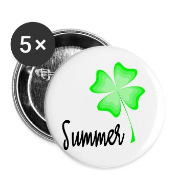 GELIEBTE. MEISTER. LEHRER. SCHULE. GELIEBTE - Buttons groß 56 mm (5er Pack) - Weiß - Vorne