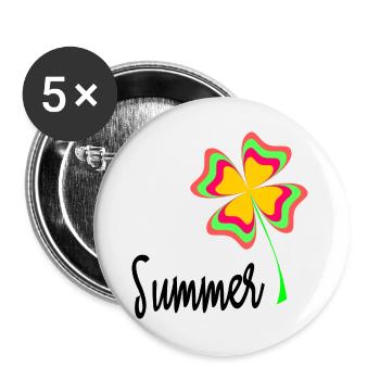 HOLIDAY. HAPPY HOLIDAYS. MISTRESS. MASTER. TEACHER - Buttons large 2.2''/56 mm (5-pack) - white - Front
