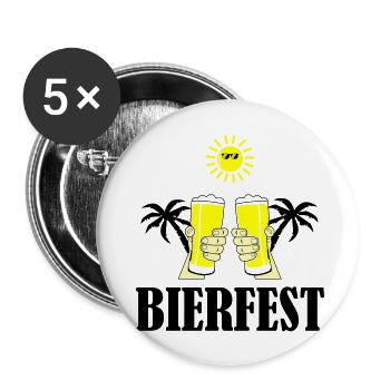 beer festival 01 - Buttons large 2.2''/56 mm (5-pack) - white - Front