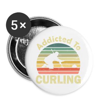 Curling - Buttons groß 56 mm (5er Pack) - Weiß - Vorne