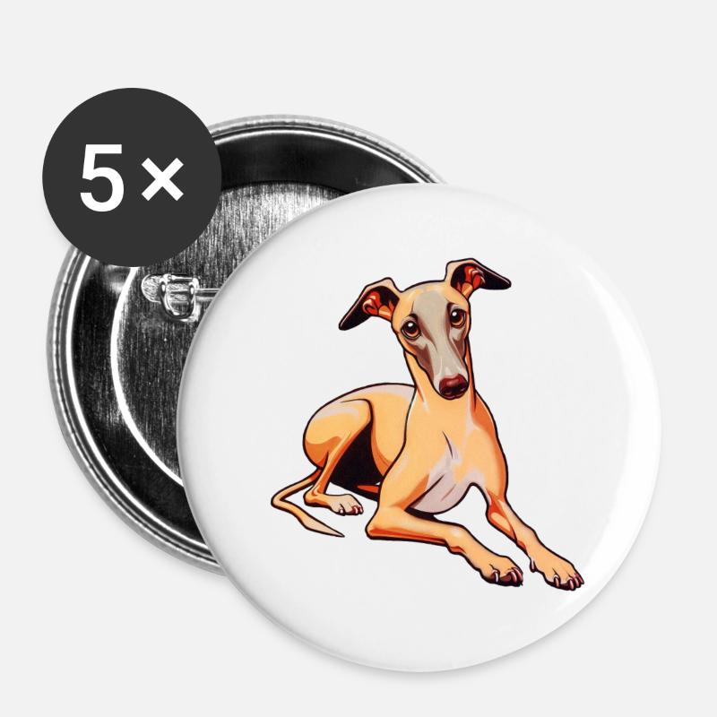 Whippet - Buttons large 2.2''/56 mm (5-pack) - white