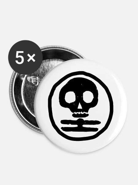 Weißer Tod Finnland - Buttons groß 56 mm (5er Pack) - Weiß