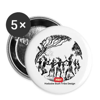 LGBT 56 - Buttons large 2.2''/56 mm (5-pack) - white - Front