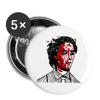 simply not there - Buttons large 2.2''/56 mm (5-pack) - white - Front