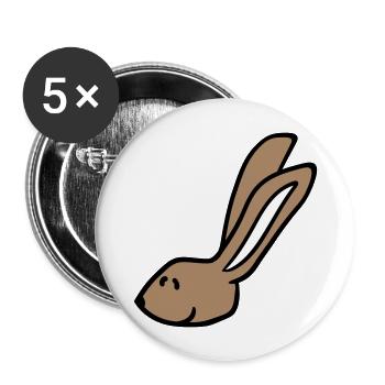 Bunny Rabbit Bunny Cartoon Small Animal Cute - Buttons large 2.2''/56 mm (5-pack) - white - Front