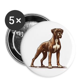 Boxer - Buttons large 2.2''/56 mm (5-pack) - white - Front