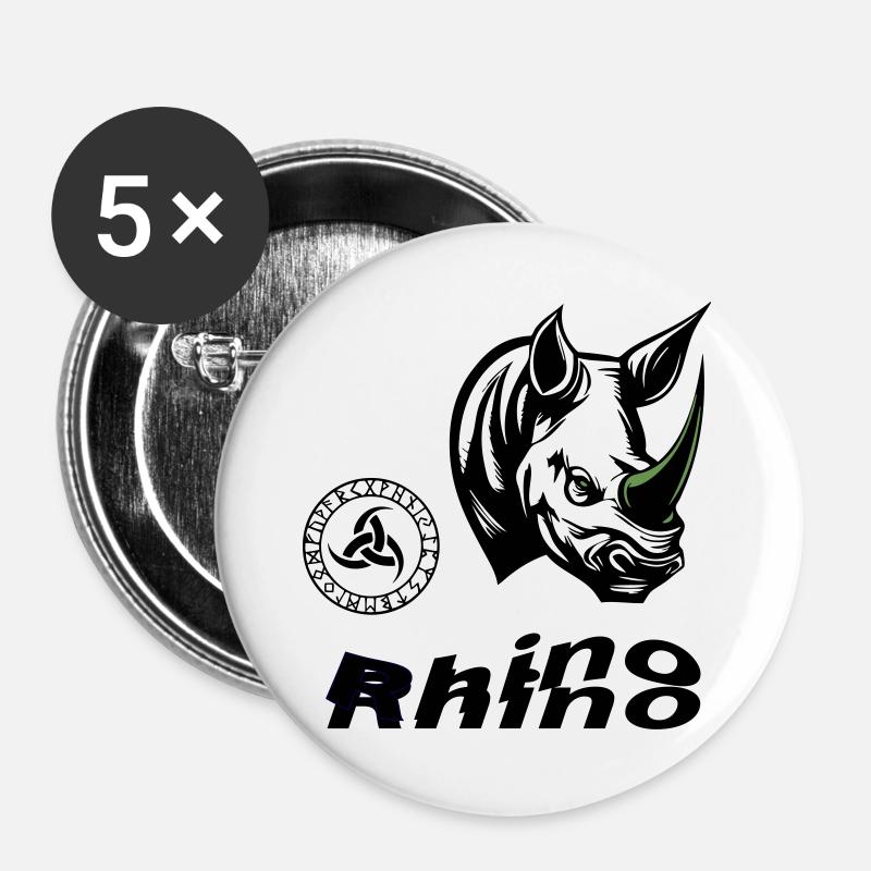 Rhino - Buttons large 2.2''/56 mm (5-pack) - white