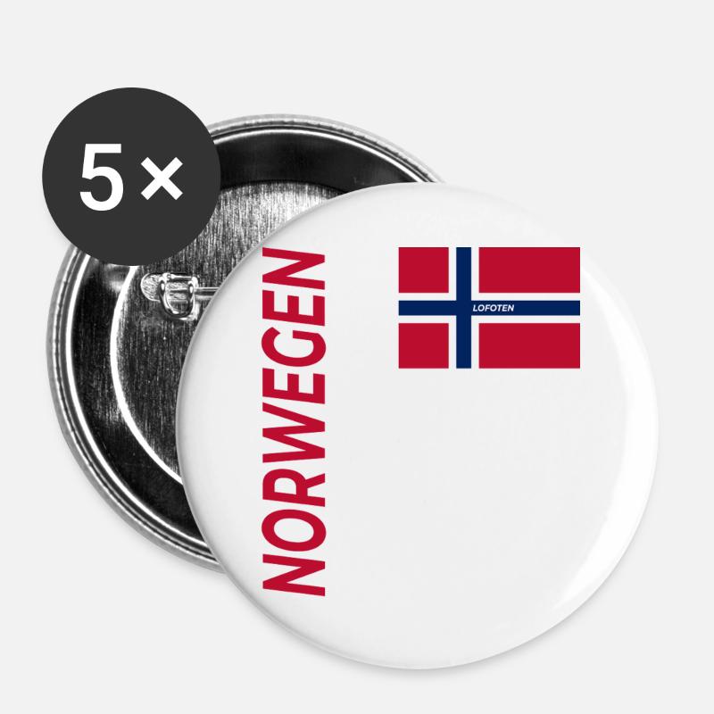 GIMSØYA  - Buttons groß 56 mm (5er Pack) - Weiß