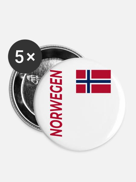 Preikestolen - Buttons groß 56 mm (5er Pack) - Weiß