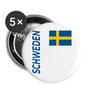 Stockholm - Buttons groß 56 mm (5er Pack) - Weiß - Vorne