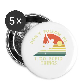 Unusual solar climbing - Buttons large 2.2''/56 mm (5-pack) - white - Front