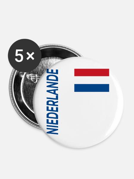 Schiermonnikoog - Buttons groß 56 mm (5er Pack) - Weiß