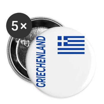 Iraklion - Buttons groß 56 mm (5er Pack) - Weiß - Vorne