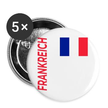 Avignon - Buttons groß 56 mm (5er Pack) - Weiß - Vorne