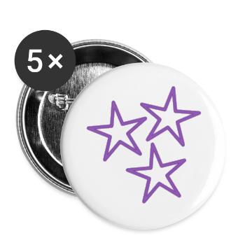 VALENTINSTAG. HERZ. ICH LIEBE DICH. ICH LIEBE DICH - Buttons groß 56 mm (5er Pack) - Weiß - Vorne