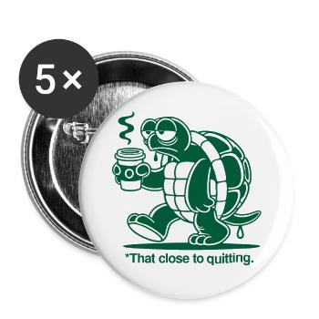 Grosse Fatigue - Lot de 5 grands badges (56 mm) - blanc - Devant