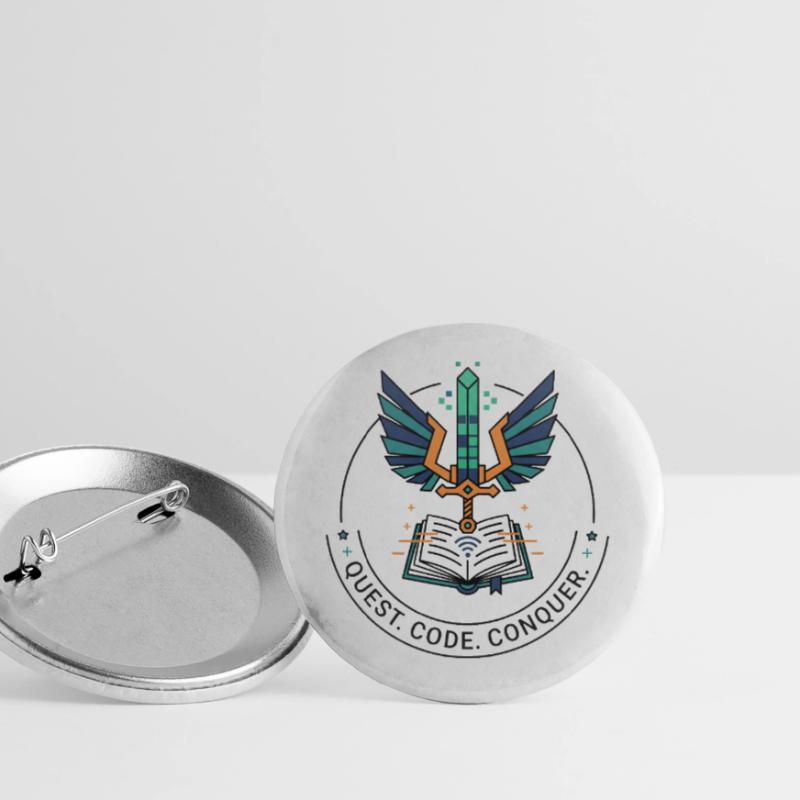 Quest. Code. Conquérir l’emblème Lot de 5 grands badges (56 mm)