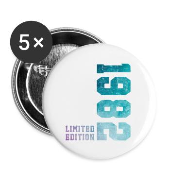 1982 Limited Edition 44 Years Anniversary - Buttons large 2.2''/56 mm (5-pack) - white - Front