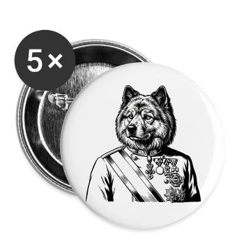 Eurasier | Royal - Buttons large 2.2''/56 mm (5-pack) - white - Front