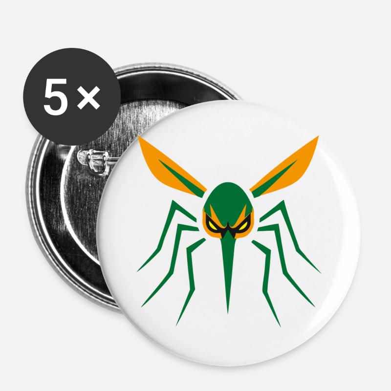 Mosquito, Mosquito, Insect, Evil - Buttons large 2.2''/56 mm (5-pack) - white